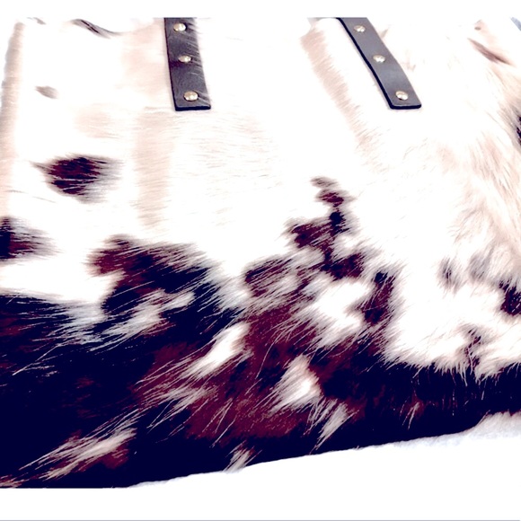 New Leather hair on hide Fabulous One of a Kind Leather Cowhide Tote Bag 👜 - Picture 7 of 15